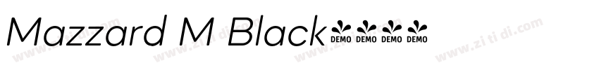 Mazzard M Black字体转换